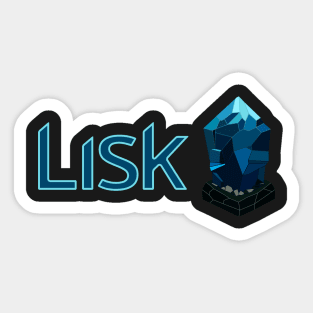 Lisk Cryptocurrency Logo. Sticker